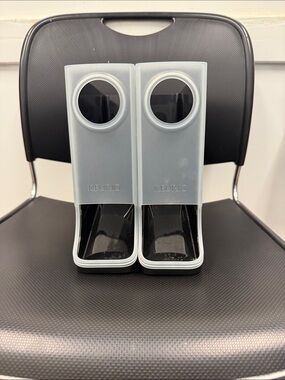 Keurig Pair of K-Cup Holders in Light Gray with Black Trays
